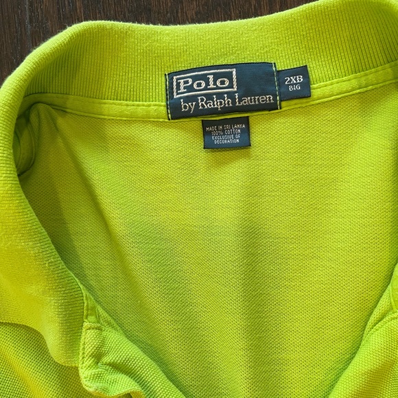 Shirts Mens Polo Ralph Lauren Xxl Collared Shirt Neon Green Poshmark